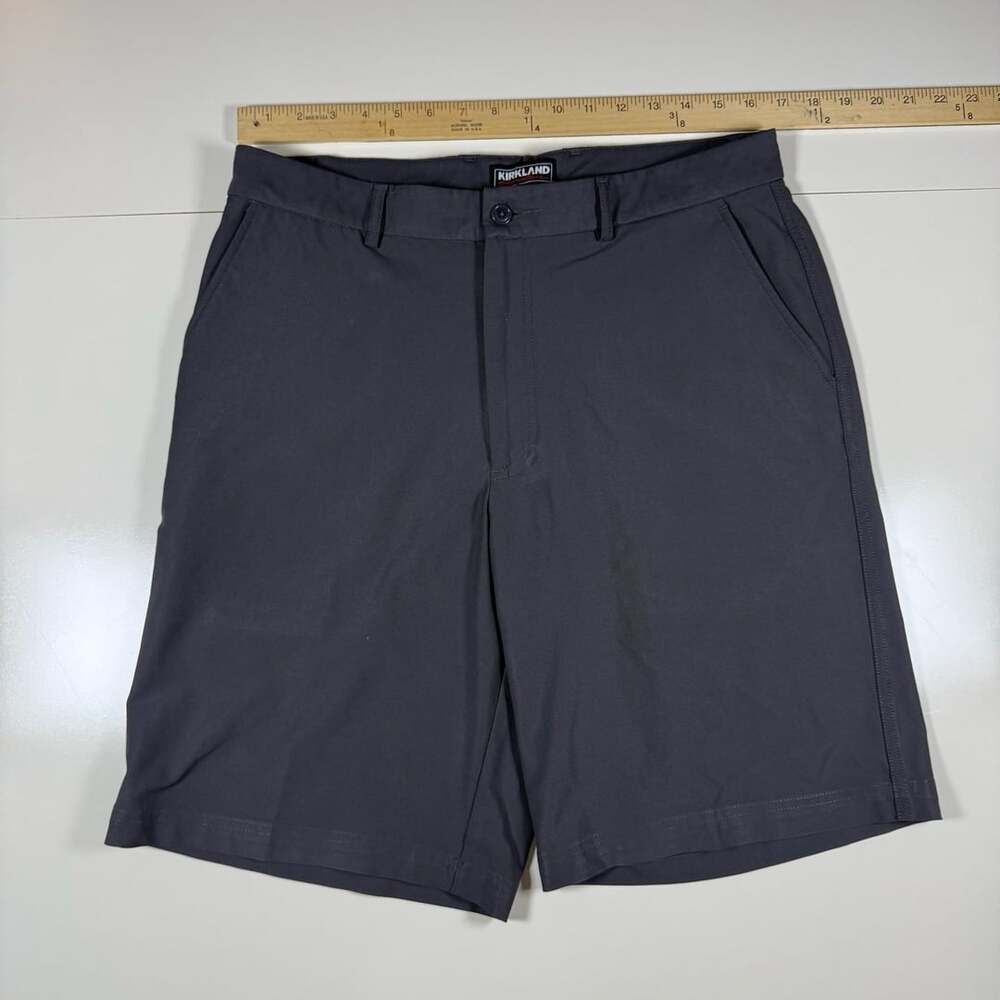 Kirkland Signature Performance Stretch Golf Shorts Mens Size 34 Gray